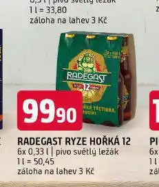Terno Pivo radegast ryze hořká 12 nabídka