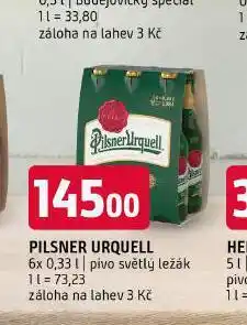 Terno Pivo pilsner urquell nabídka