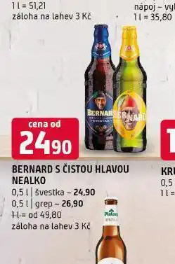 Terno Bernard s šistou hlavou nealko nabídka