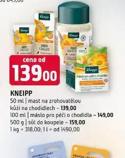 Terno Kneipp máslo nabídka