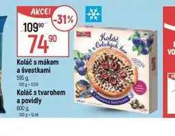 Globus Koláč s tvarohem a povidly nabídka