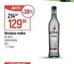Globus Nicolas vodka nabídka