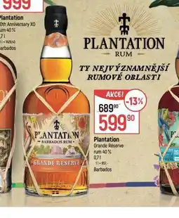 Globus Plantation rum nabídka