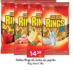 Qanto Golden Rings sůl, šunka, sýr, paprika nabídka