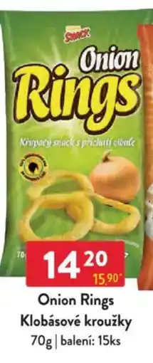 Qanto Onion Rings Klobásové kroužky nabídka