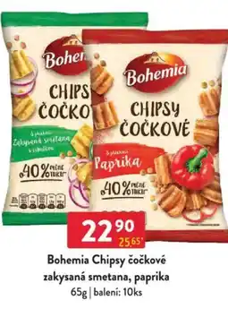 Qanto Bohemia Chipsy čočkové zakysaná smetana, paprika nabídka