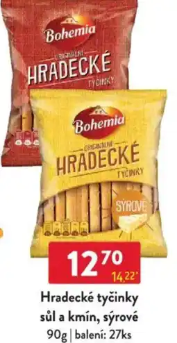 Qanto Hradecké tyčinky sůl a kmín, sýrové nabídka