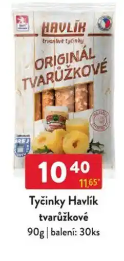 Qanto Tyčinky Havlík tvarůžkové nabídka