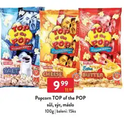 Qanto Popcorn TOP of the POP sůl, sýr, máslo nabídka