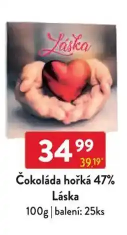 Qanto Čokoláda hořká 47% Láska nabídka