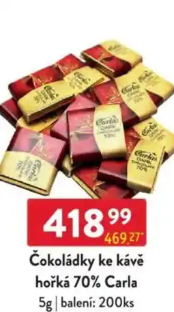 Qanto Čokoládky ke kávě hořká 70% Carla nabídka