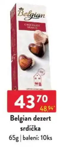 Qanto Belgian dezert srdíčka nabídka
