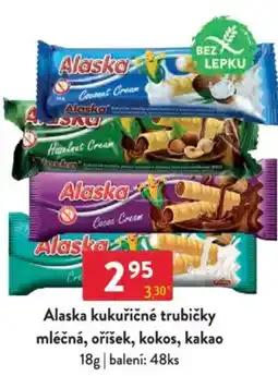 Qanto Alaska kukuřičné trubičky mléčná, oříšek, kokos, kakao nabídka