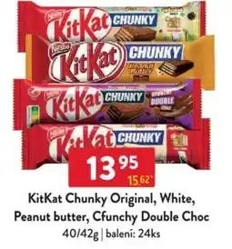 Qanto KitKat Chunky Original, White, Peanut butter, Cfunchy Double Choc nabídka