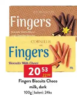 Qanto Fingers Biscuits Choco milk, dark nabídka