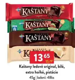 Qanto Kaštany ledové original, bílé, extra hořké, pistácie nabídka
