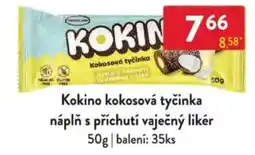 Qanto Kokino kokosová tyčinka náplň s příchutí vaječný likér nabídka