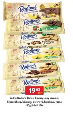 Qanto Sedita Rodinné Banán & čoko, slaný karamel, lískooříškové, kávenky, citronové, kakakové, vesna nabídka