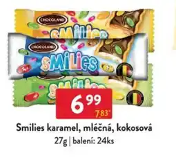 Qanto Smilies karamel, mléčná, kokosová nabídka