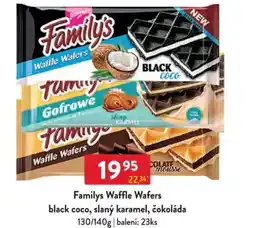 Qanto Familys Waffle Wafers black coco, slaný karamel, čokoláda nabídka