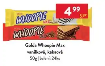 Qanto Golda Whoopie Max vanilková, kakaová nabídka