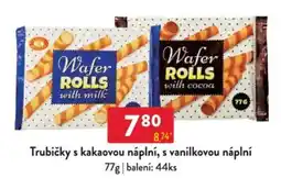 Qanto Trubičky s kakaovou náplní, s vanilkovou náplní nabídka