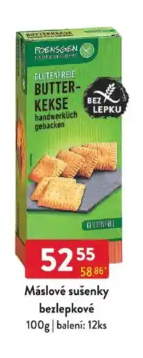 Qanto Máslové sušenky bezlepkové nabídka
