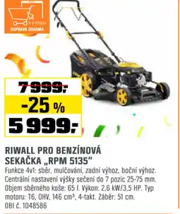 OBI Riwall pro benzínová sekačka,,rpm 5135" nabídka
