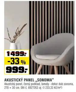 OBI Akustický panel „sonoma" nabídka