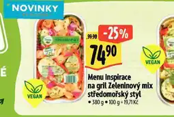 Albert Menu inspirace na gril zeleninový mix středomořský styl nabídka