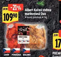 Albert Kuřecí stehna marinovaná duo nabídka
