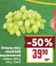 Billa Hrozny révy vinné bílé nabídka