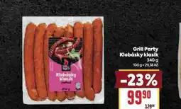 Billa Klobásky klasik nabídka