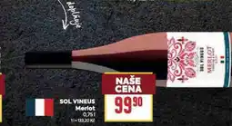 Billa Sol vineus merlot nabídka