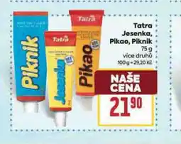 Billa Tatra jesenka, pikao, piknik nabídka
