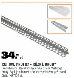 OBI ROHOVÉ PROFILY - RŮZNÉ DRUHY nabídka