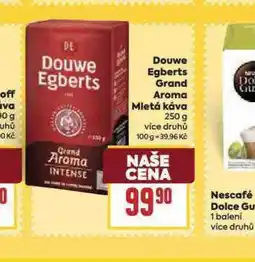 Billa Douwe egberts grand aroma pražená mletá káva nabídka