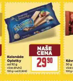Billa Kolonáda oplatky nabídka