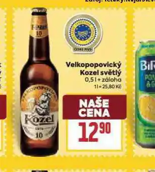 Billa Pivo velkopopovický kozel 10 nabídka