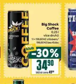 Billa Big shock coffee nabídka