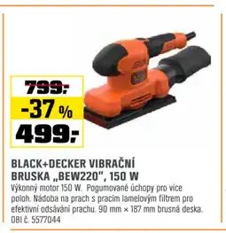 OBI Black+decker vibrační bruska,,bew220", 150 w nabídka