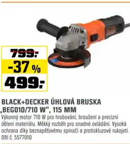 OBI BLACK+DECKER ÚHLOVÁ BRUSKA ,,BEG010/710 W", 115 MM nabídka