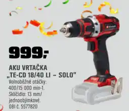 OBI AKU VRT „TE-CD 18/40 LI - SOLO" nabídka