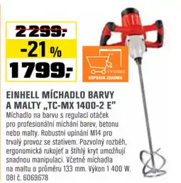 OBI EINHELL MÍCHADLO BARVY A MALTY,,TC-MX 1400-2 E" nabídka