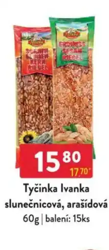 Qanto Tyčinka Ivanka slunečnicová, arašídová nabídka