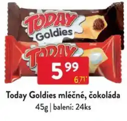 Qanto Today Goldies mléčné, čokoláda nabídka