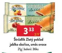 Qanto Štrudlík Zlatý poklad jablko skořice, směs ovoce nabídka