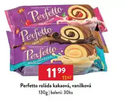 Qanto Perfetto roláda kakaová, vanilková nabídka