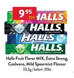 Qanto Halls Fruit Flavor MIX, Extra Strong, Coolwave, Mild Spearmint Flavour nabídka