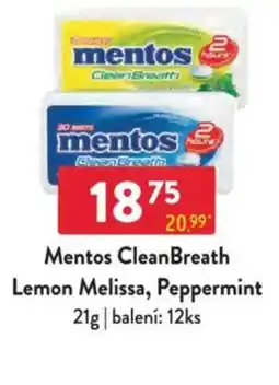 Qanto Mentos CleanBreath Lemon Melissa, Peppermint nabídka
